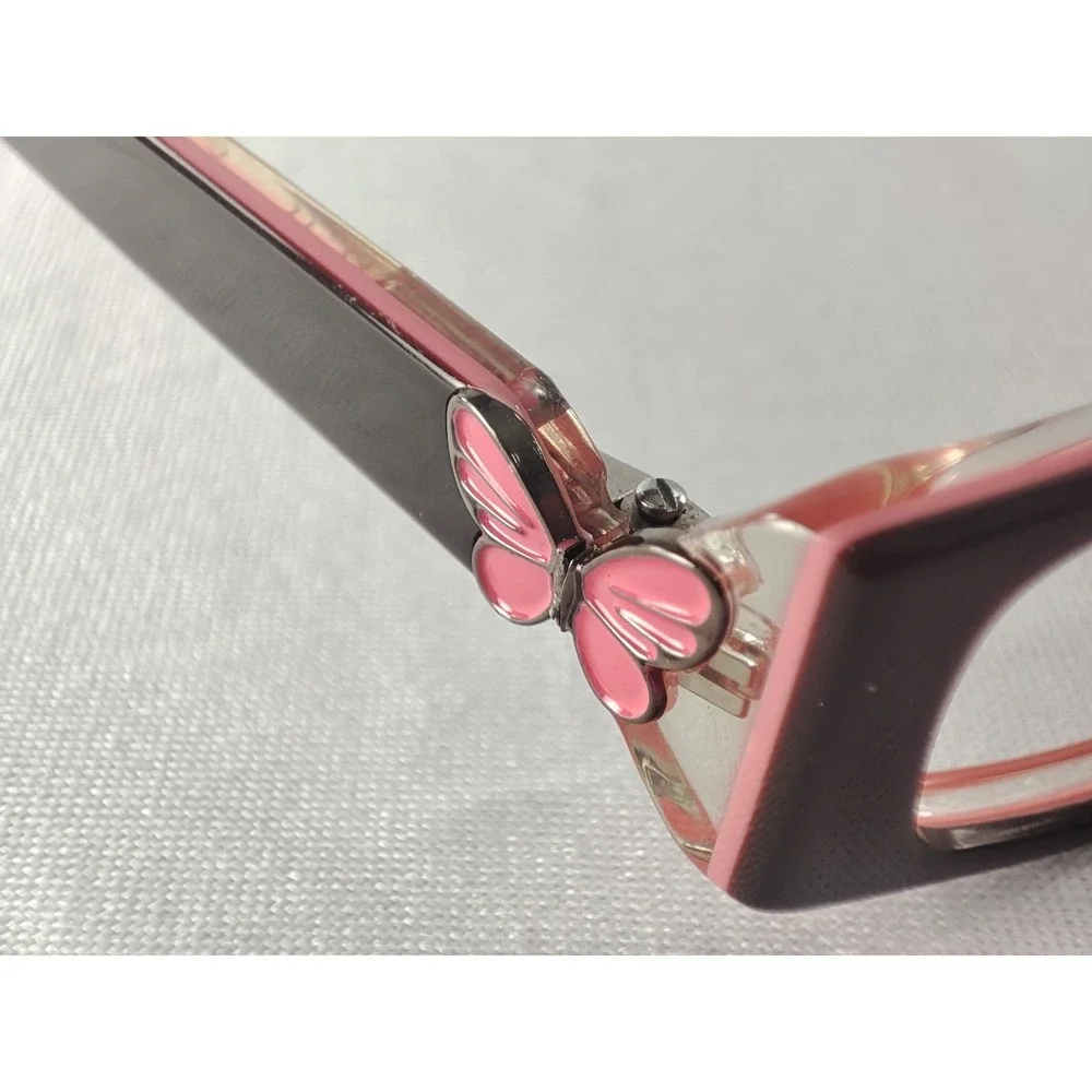 Candie's C HANNAH BUPK Burgundy Pink Butterfly‎ Eyeglass Frames 46-15-130 Petite